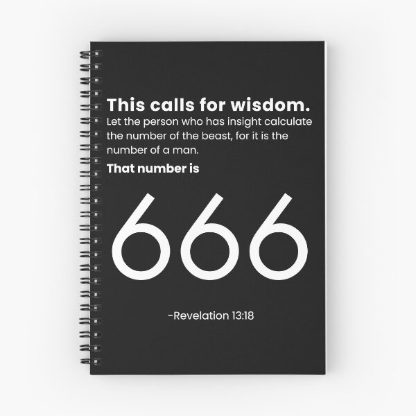 Item preview, This Calls For Wisdom | His Number Is 666 | Beast | Revelation 13:18 designed and sold by Anniko Art Studio.