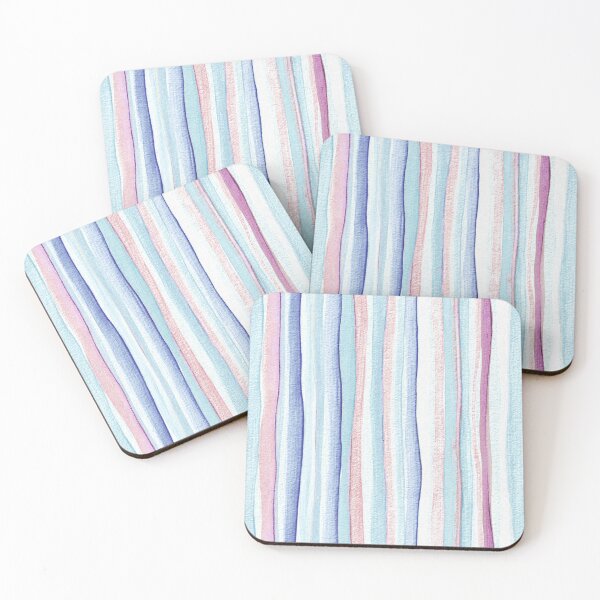 Item preview, Thin Watercolor Stripes Light Blue designed and sold by Alex  Blud.