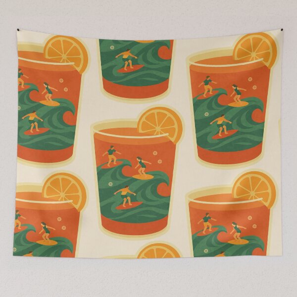 Item preview, Tequila Sunrise Surf designed and sold by Tiny Joy World.