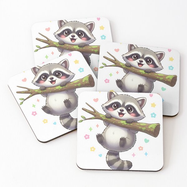 Item preview, Adorable branch raccoon designed and sold by SimonsDesignArt.