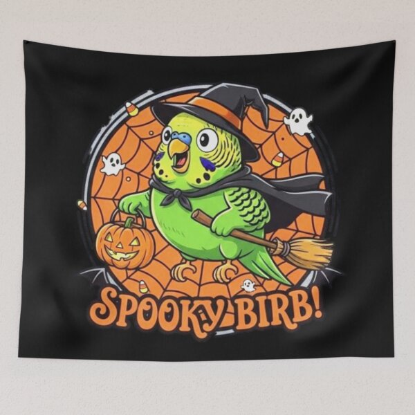 Item preview, Halloween Budgie designed and sold by Obinne.