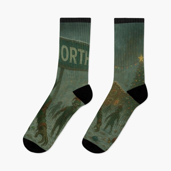 Item preview, Zombie Christmas: The Fall of the North Pole designed and sold by EchoAuraGraphic.