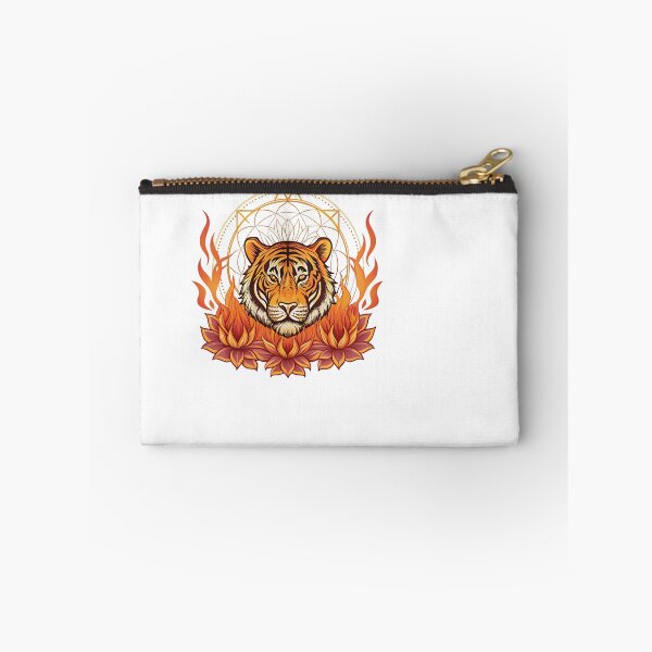 Item preview, Majestic tiger head with lotus petals designed and sold by Lucky 777.