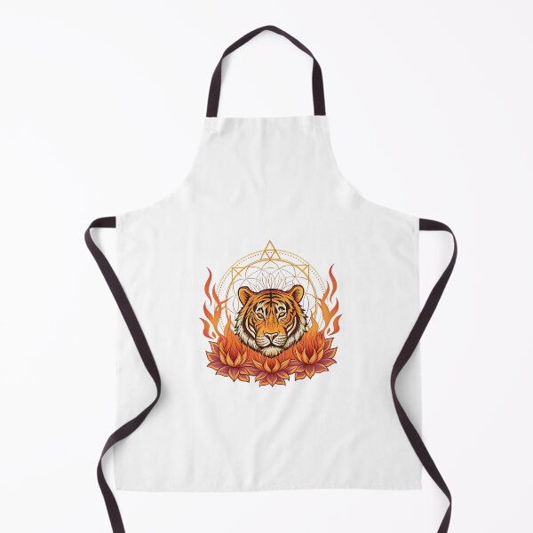 Item preview, Majestic tiger head with lotus petals designed and sold by Lucky 777.