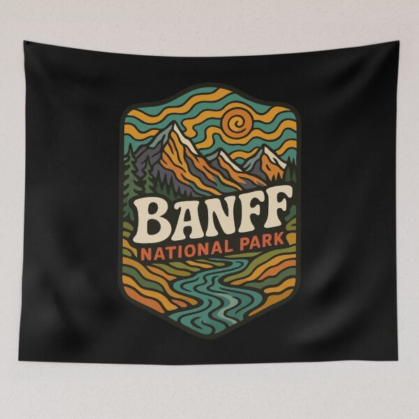 Item preview, Banff National Park Alberta Canada Trippy Travel designed and sold by TomFrontierArt.