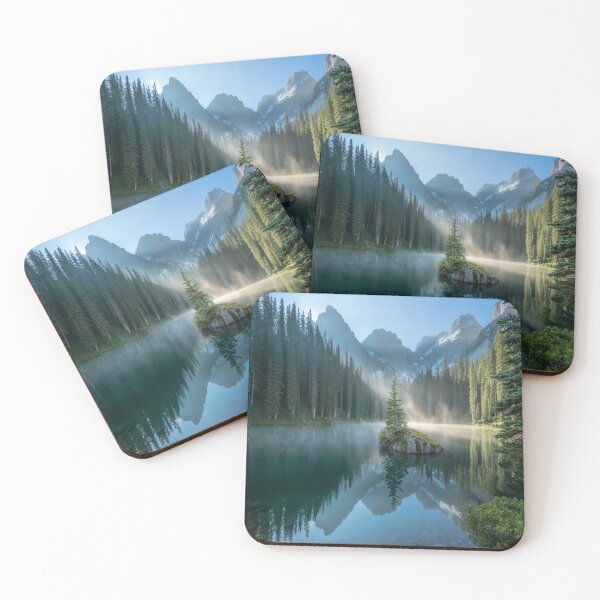 Item preview, Lifestyle Hub: Serene Mountain Lake with Mist and Golden Sunlight designed and sold by M&M Lifestyle Hub.