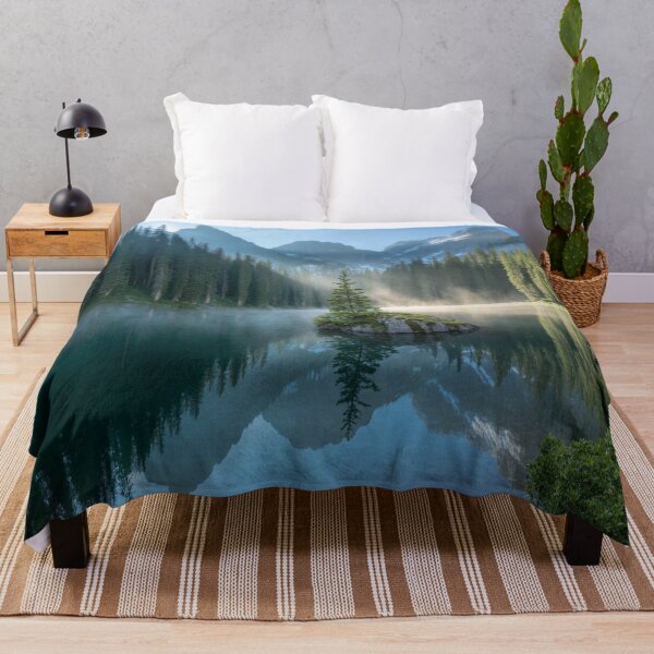 Item preview, Lifestyle Hub: Serene Mountain Lake with Mist and Golden Sunlight designed and sold by M&M Lifestyle Hub.