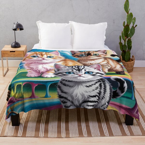 Item preview, Striped kittens,oil paint Salvador Dali. designed and sold by elegantpaterns.