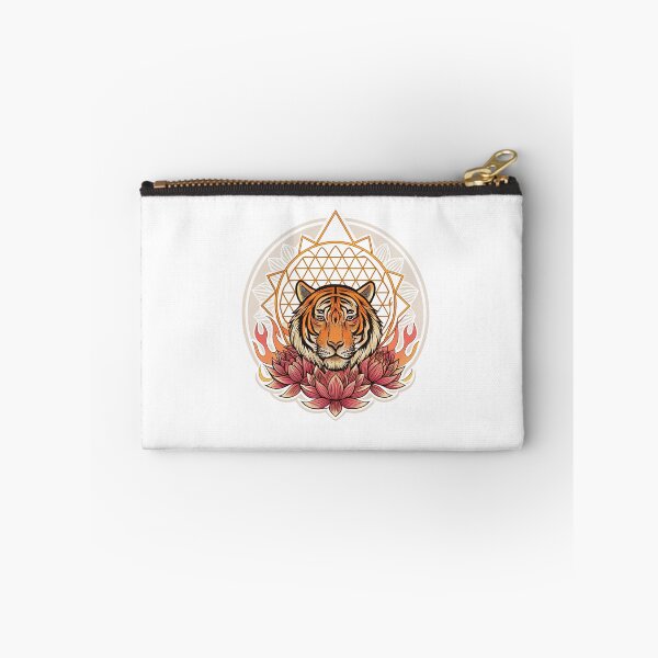Item preview, Majestic tiger head with lotus petals designed and sold by Lucky 777.