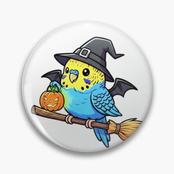 Item preview, Halloween Budgie. Funny Spooky Budgie designed and sold by Obinne.