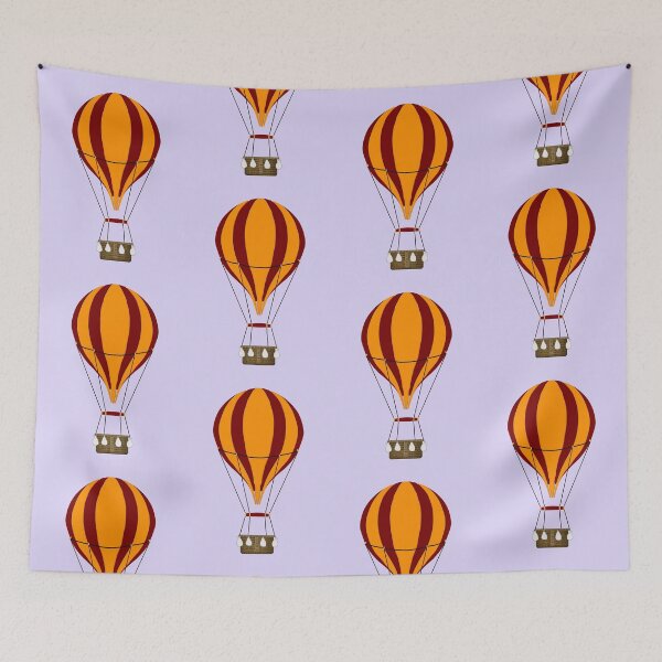 Item preview, Orange draw Hot air balloon designed and sold by AlbertoRuiZ.