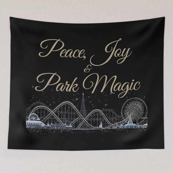 Item preview, Peace Joy & Park Magic – Holiday Roller Coaster Theme Park Christmas designed and sold by Coaster Culture Industries.