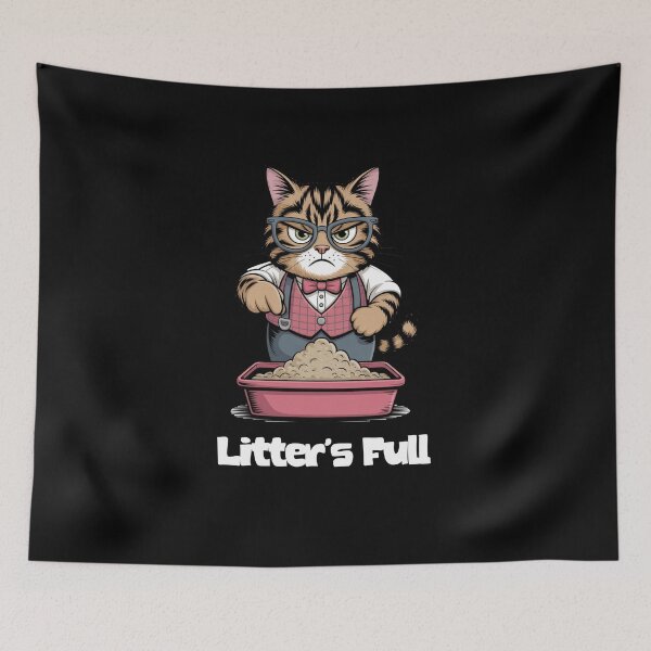 Item preview, Litter’s Full – Funny Cat Parody Shirt for Cat Lovers designed and sold by LulaLula.
