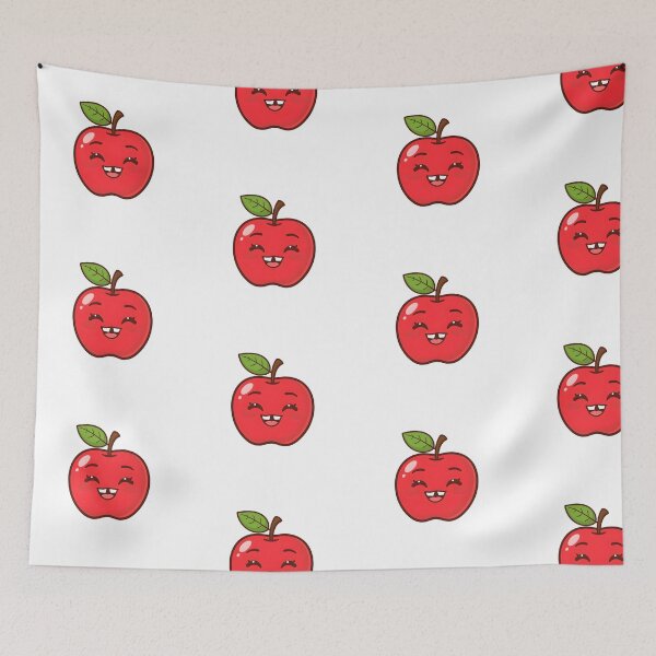 Item preview, Kawaii Apple — Cute and Funny Fruit designed and sold by drchzak.