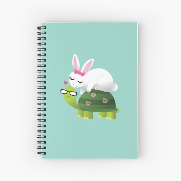 Item preview, Cute Bunny and Turtle Cartoon in Love designed and sold by taylorsmith03.
