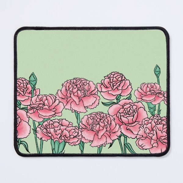 Item preview, Pink Carnation January Birth Flower Drawing designed and sold by MeMaKiDesign.