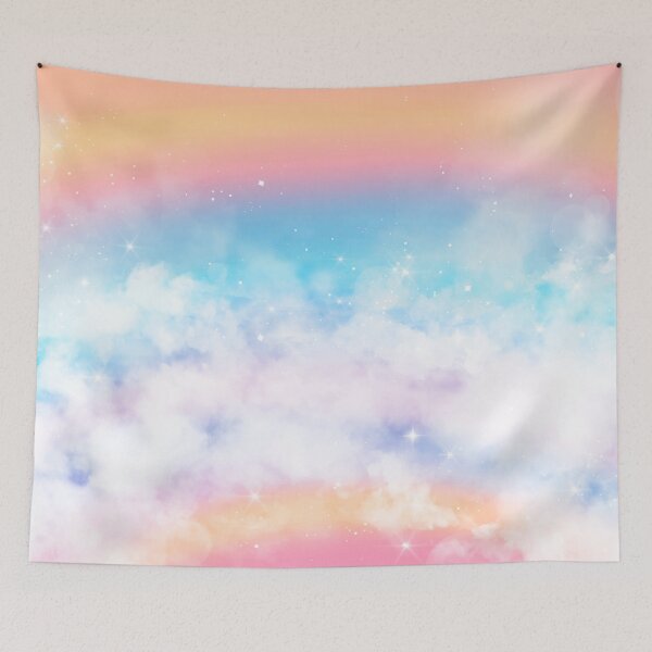 Item preview, Ethereal Pastel Rainbow Cloud Sky Aesthetic designed and sold by Streetwear Clothing | Fit Life.