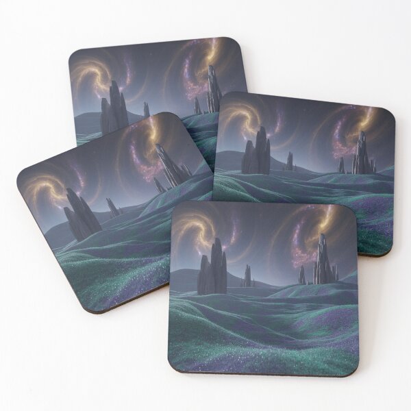 Item preview, Lifestyle Hub: Emerald and Sapphire Dreamscape with Celestial Glow designed and sold by M&M Lifestyle Hub.