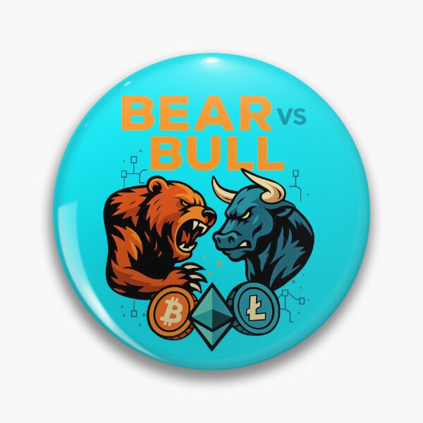 Item preview, "BEAR VS BULL – Crypto Clash of Market Titans" designed and sold by BitCrop.