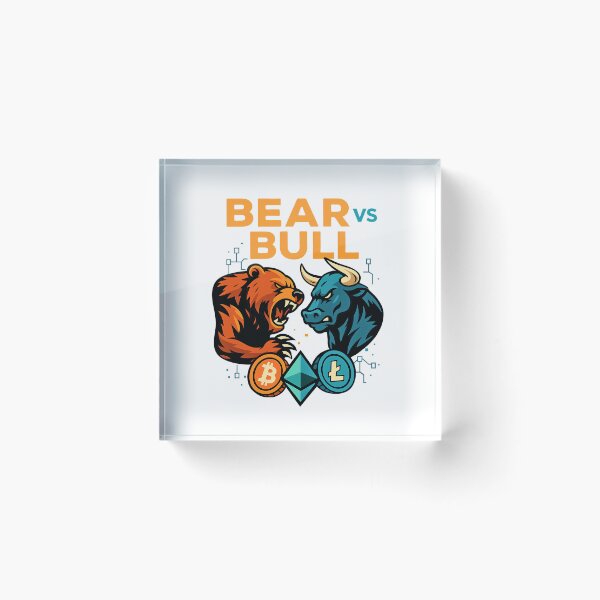 Item preview, "BEAR VS BULL – Crypto Clash of Market Titans" designed and sold by BitCrop.