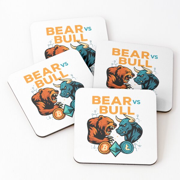 Item preview, "BEAR VS BULL – Crypto Clash of Market Titans" designed and sold by BitCrop.