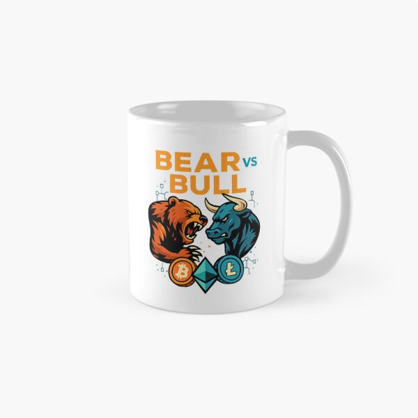 Item preview, "BEAR VS BULL – Crypto Clash of Market Titans" designed and sold by BitCrop.
