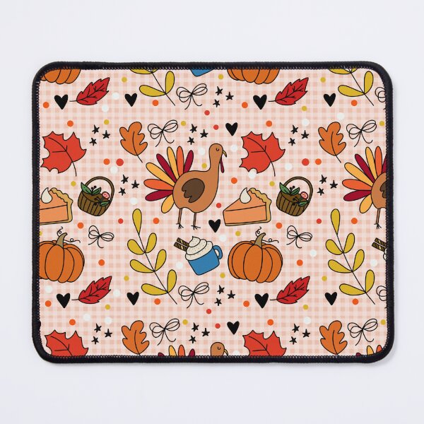 Item preview, Thanksgiving Pattern | Cute Fall Turkey and Pumpkin Pie Design designed and sold by annebmeadows.