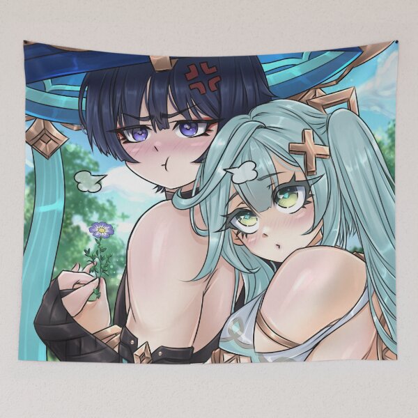 Item preview, Scaramouche and Faruzan Genshin Impact fanart ♥ designed and sold by Arilynluna.