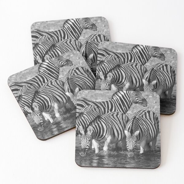 Item preview, Thunder of Stripes, Zebras Drinking at Okaukuejo, Etosha designed and sold by DavideAntoniani.
