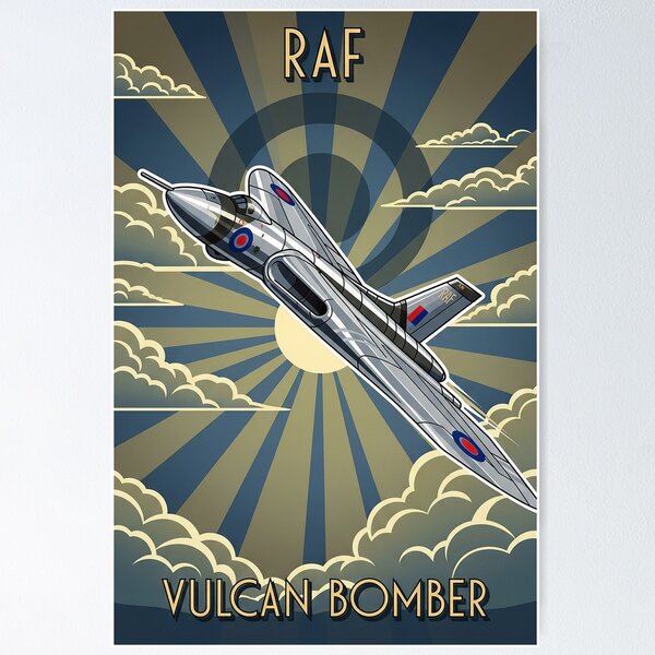 Item preview, RAF Art Deco Vulcan Bomber Edition designed and sold by Skyframe Aviation.
