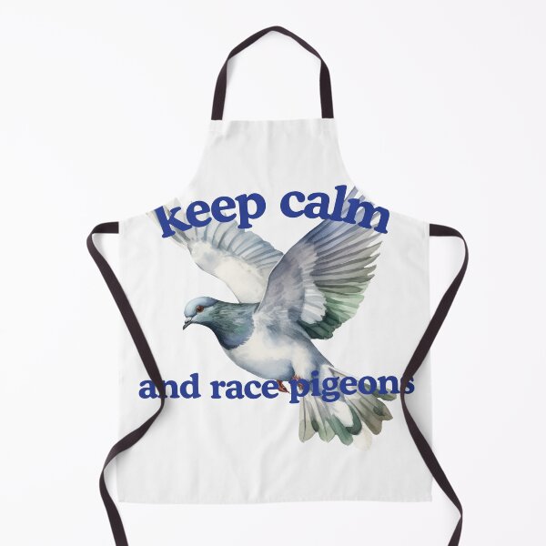 Item preview, Keep Calm and Race Pigeons – Funny Pigeon Racing Design designed and sold by Pokah79.