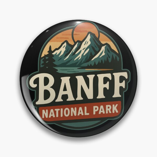 Item preview, Banff National Park Alberta Canada Retro designed and sold by TomFrontierArt.