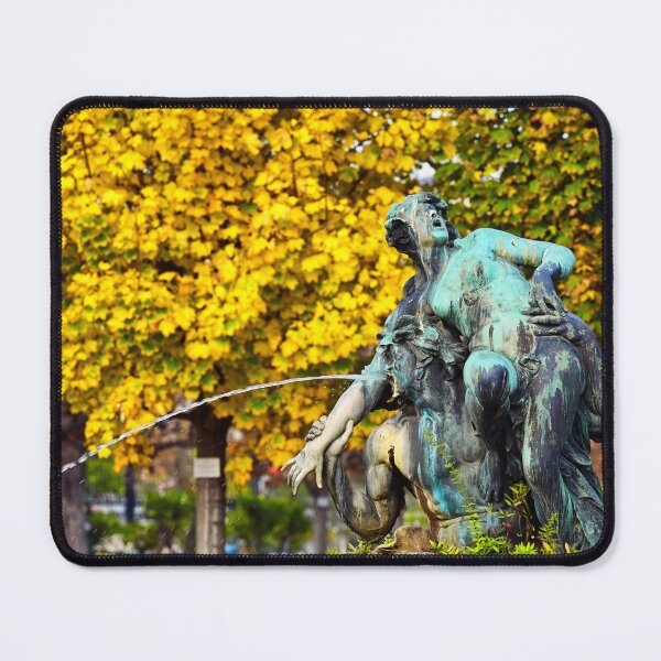 Item preview, Triton and Nymph at water fountain, Volksgarten, Vienna, autumn season designed and sold by goceris.