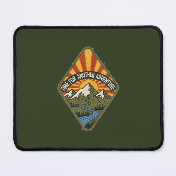 Item preview, Time for Another Adventure – Vintage Embroidered Mountain Patch Design designed and sold by NoctaHike.