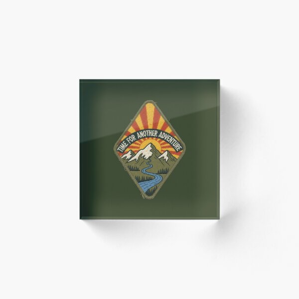 Item preview, Hora de otra aventura: diseño de parche de montaña bordado vintage designed and sold by NoctaHike.