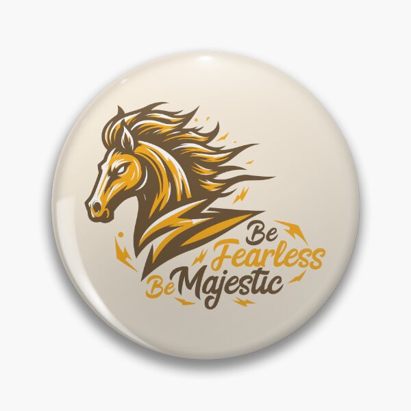 Item preview, Be Fearless Be Majestic – Courageous Horse Art designed and sold by DaVinciFeather.