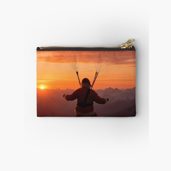 Item preview, Santa’s Sunset Skydive – A Christmas Adventure Above the Mountains designed and sold by EchoAuraGraphic.