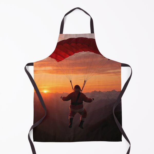 Item preview, Santa’s Sunset Skydive – A Christmas Adventure Above the Mountains designed and sold by EchoAuraGraphic.