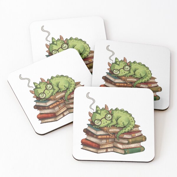Item preview, Cute Dragon Bookworm designed and sold by Bal Drops.