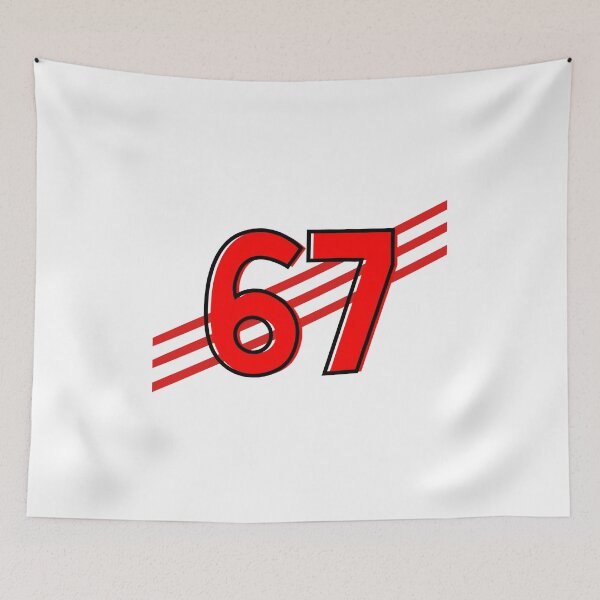 Item preview, 6-7 Meme — Red Speedline Graphic designed and sold by Kindloom.