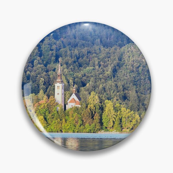 Item preview, Pilgrimage Church of the Assumption of Maria.Lake Bled landscape, Slovenia designed and sold by goceris.