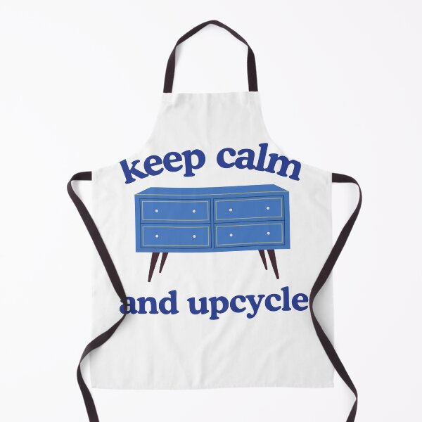 Item preview, Keep Calm and Upcycle – Retro Blue Text Design for DIY and Furniture Lovers designed and sold by Pokah79.