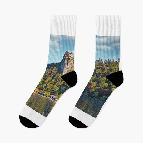 Item preview, Lake Bled with Bled Castle,morning landscape, Slovenia designed and sold by goceris.