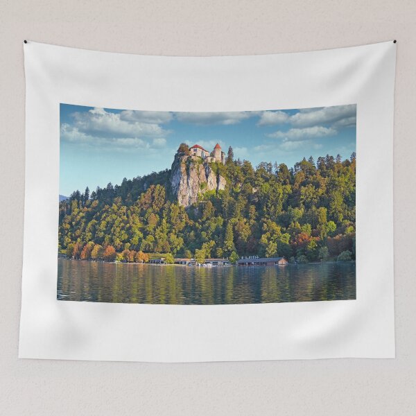 Item preview, Lake Bled with Bled Castle,morning landscape, Slovenia designed and sold by goceris.