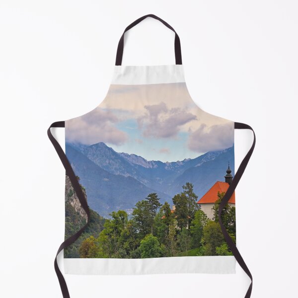 Item preview, Lake Bled with Bled Castle and Pilgrimage Church of the Assumption of Maria tower,landscape,Slovenia designed and sold by goceris.