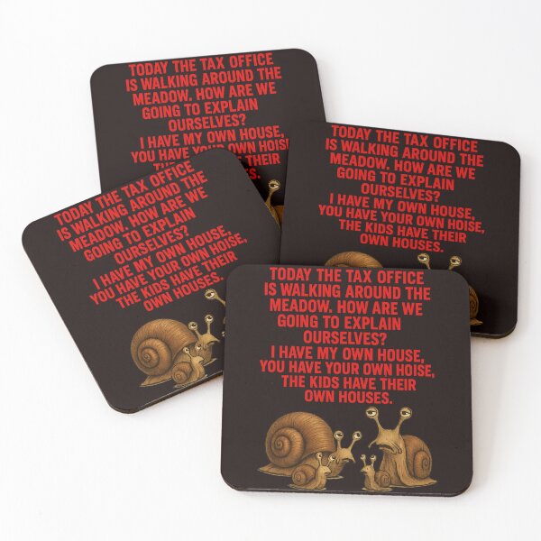 Item preview, Funny Snail Family Tax Joke – “We All Have Our Own Houses” designed and sold by Tadeusz1.