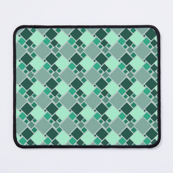 Item preview, Seamless geometric pattern with green rounded squares designed and sold by juthamas8426.