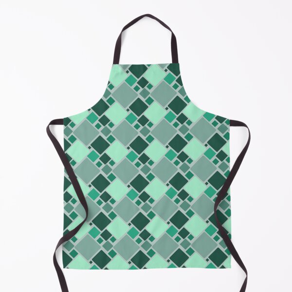 Item preview, Seamless geometric pattern with green rounded squares designed and sold by juthamas8426.