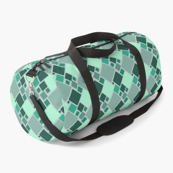 Item preview, Seamless geometric pattern with green rounded squares designed and sold by juthamas8426.