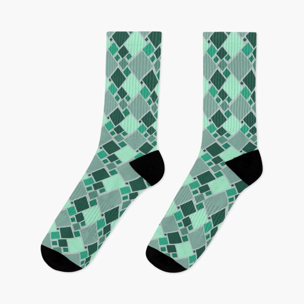 Item preview, Seamless geometric pattern with green rounded squares designed and sold by juthamas8426.
